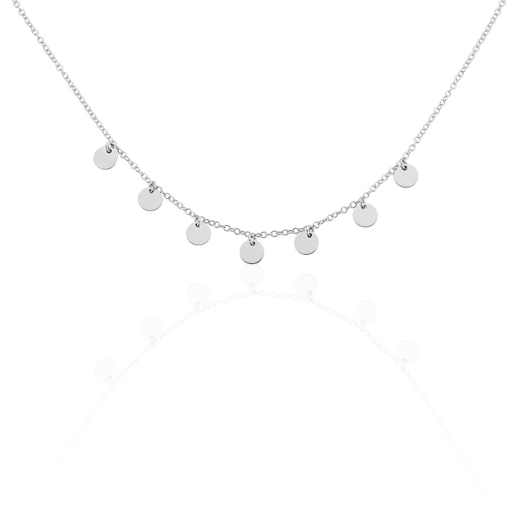 Collier Ragavi Argent Blanc