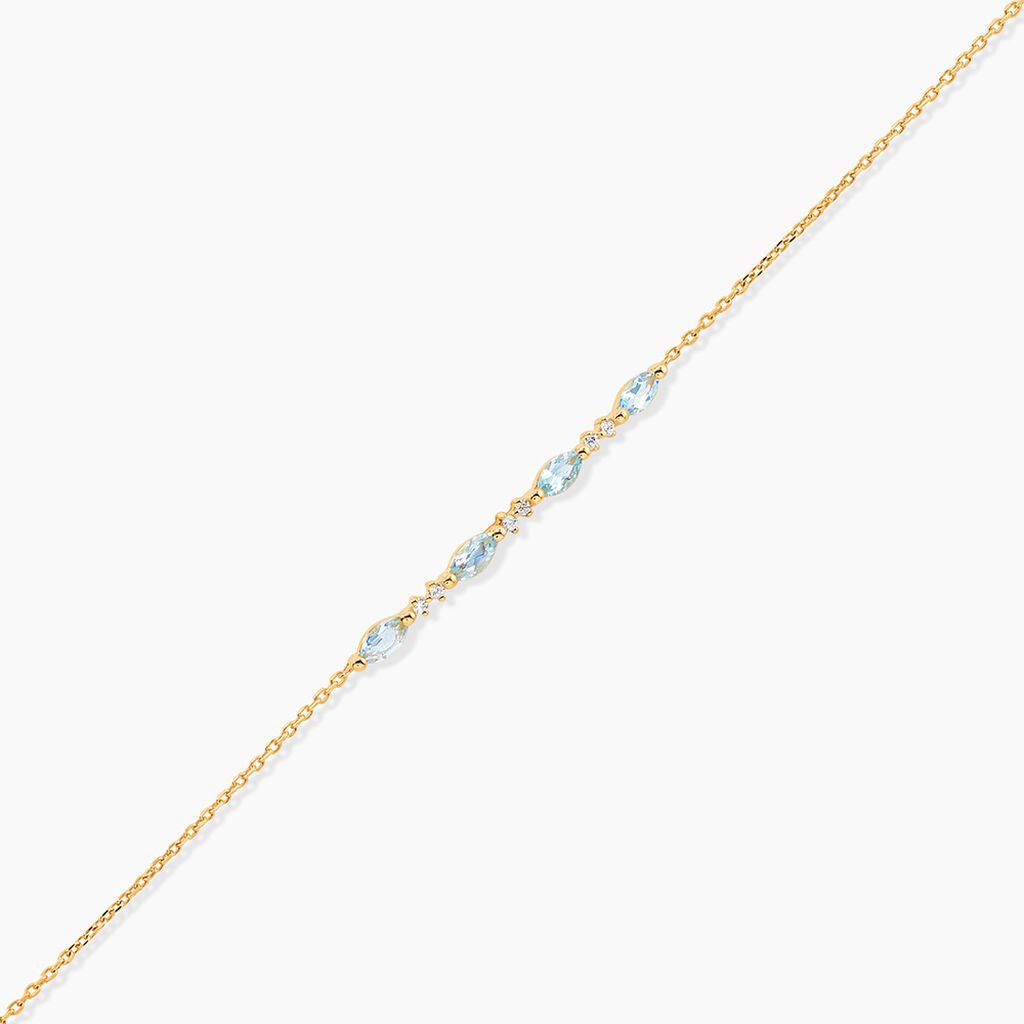 Bracelet Jardin Secret Or Jaune Topaze Oxyde De Zirconium - Bracelets Femme | Histoire d&rsquo;Or