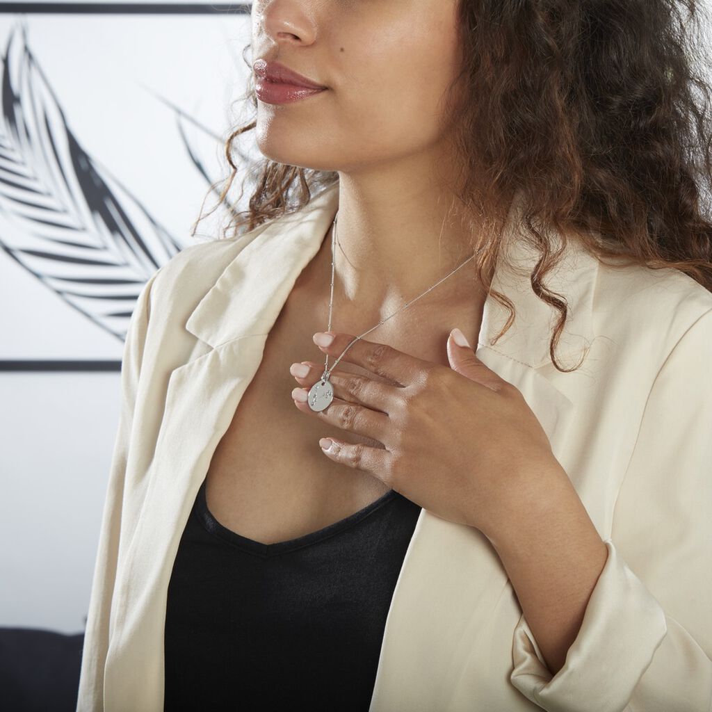 Collier Astr Argent Oxydes De Zirconium - Colliers Zodiaque Femme | Histoire d’Or