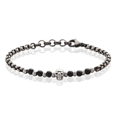 Bracelet Acier Gris Antonien - Bracelets fantaisie Homme | Histoire d’Or