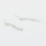 Boucles D'oreilles Pendantes Moscovado Or Blanc Diamant Synth&eacute;tique - Boucles d'oreilles pendantes Femme | Histoire d&rsquo;Or