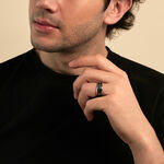 Bague Men's Steel Acier Blanc - Bagues fantaisie Homme | Histoire d&rsquo;Or