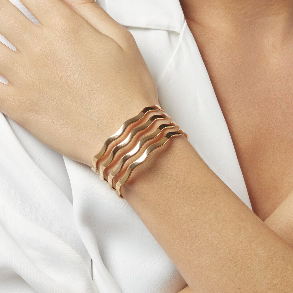 Bracelet Jonc Sidwellae Plaqué Or Jaune - Bracelets Femme | Histoire d’Or