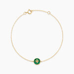 Bracelet Lucky Gems Or Jaune Malachite - Bracelets Femme | Histoire d&rsquo;Or