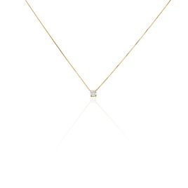 Collier Collection Victoria Or Jaune Diamant Synthetique - Colliers Femme | Histoire d’Or