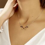 Collier Argent Blanc Sylvaincine Ambre - Colliers fantaisie Femme | Histoire d&rsquo;Or