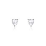 Boucles D'oreilles Puces Breana Argent Blanc Oxyde De Zirconium - Boucles d'oreilles fantaisie Femme | Histoire d&rsquo;Or