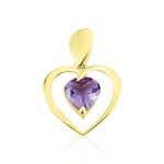 Pendentif Or Jaune Gurvan Amethyste - Pendentifs Femme | Histoire d&rsquo;Or