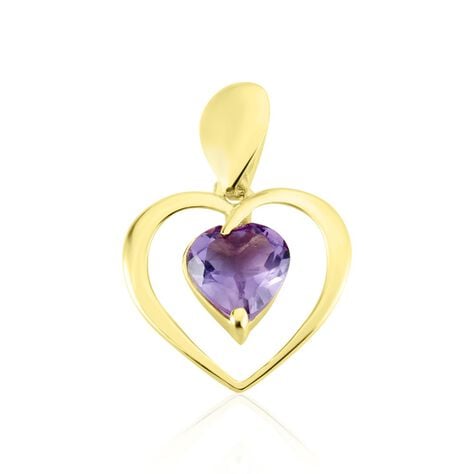 Pendentif Or Jaune Gurvan Amethyste - Pendentifs Femme | Histoire d&rsquo;Or