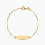 Bracelet Identit&eacute;e Gaspardine Argent Dor&eacute; A L'Or 750/1000 - Gourmettes Femme | Histoire d&rsquo;Or