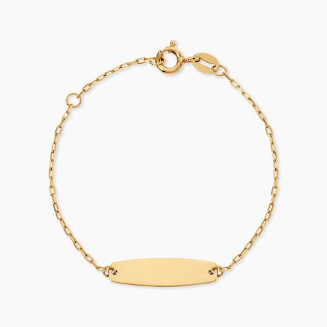 Bracelet Identit&eacute;e Gaspardine Argent Dor&eacute; A L'Or 750/1000 - Gourmettes Femme | Histoire d&rsquo;Or