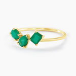 Bague Quincey Or Jaune Emeraude - Bagues solitaires Femme | Histoire d&rsquo;Or