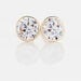 Boucles D'oreilles Puces Franze Or Jaune Oxyde De Zirconium - Clous d'oreilles Femme | Histoire d’Or