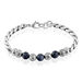 Bracelet Gulustan Acier Gris Vieilli Pierres De Lave - Bracelets fantaisie Homme | Histoire d’Or