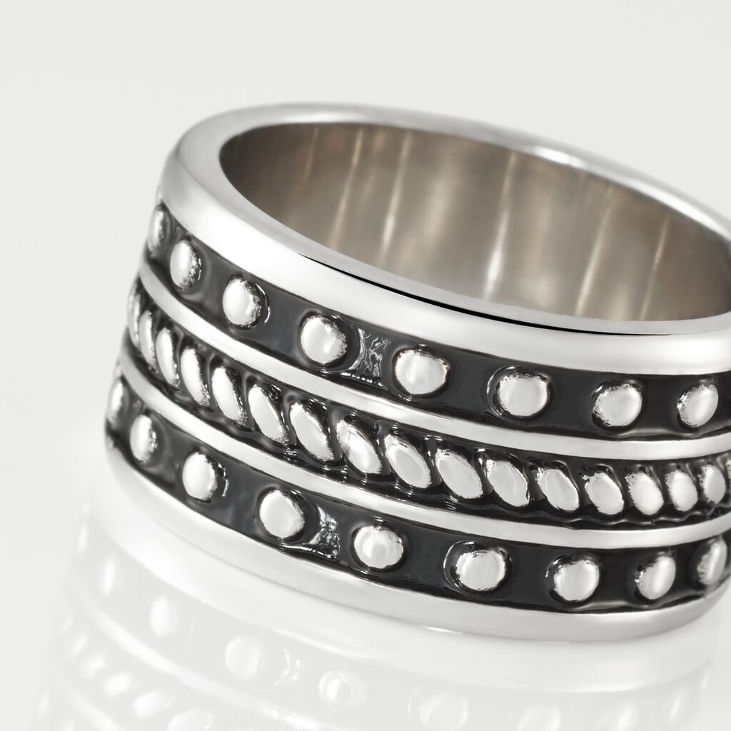 Bague Alban Argent Blanc - Bagues Homme | Histoire d’Or