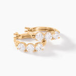 Boucles D'oreilles Pendantes Jacotte Plaqu&eacute; Or Oxyde De Zirconium - Boucles d'oreilles cr&eacute;oles Femme | Histoire d&rsquo;Or