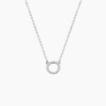 Collier Jaya Argent Blanc Oxyde De Zirconium - Colliers fantaisie Femme | Histoire d&rsquo;Or