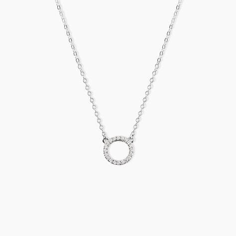 Collier Jaya Argent Blanc Oxyde De Zirconium - Colliers fantaisie Femme | Histoire d&rsquo;Or