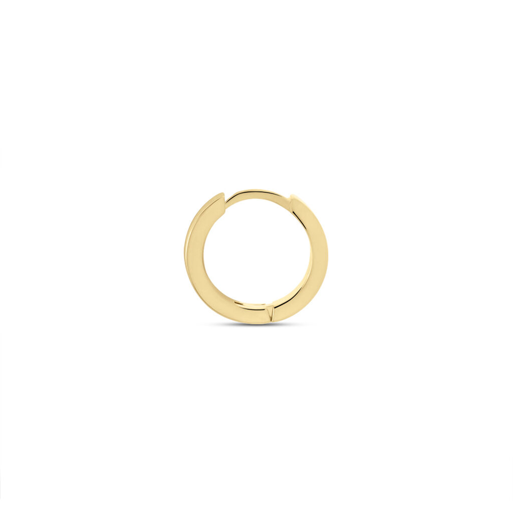 Créole Unitaire Markus Plaqué Or Jaune - Boucles d'oreilles créoles Homme | Histoire d’Or