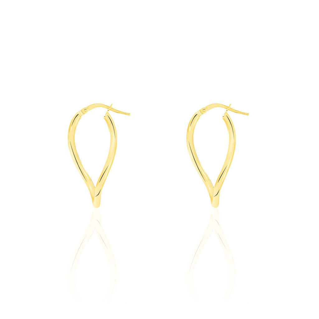 Créoles Hellen Or Jaune - Boucles d'oreilles créoles Femme | Histoire d’Or