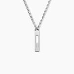 Collier Line Acier Blanc - Colliers fantaisie Homme | Histoire d&rsquo;Or