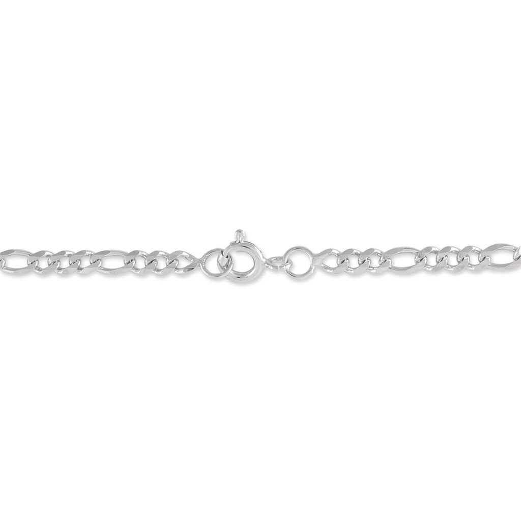 Bracelet Identité Vivian Argent Blanc - Gourmettes Enfant | Histoire d’Or