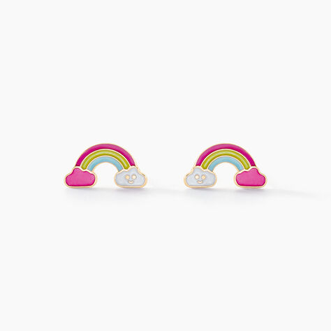 Boucles D'oreilles Puces Arcea Or Jaune - Clous d'oreilles Enfant | Histoire d’Or
