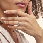 Bague Perez Argent Blanc Oxyde De Zirconium - Bagues solitaires Femme | Histoire d&rsquo;Or