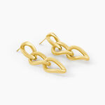 Boucles D'Oreilles Pendantes Mayna Acier Jaune - Boucles d'oreilles fantaisie Femme | Histoire d&rsquo;Or