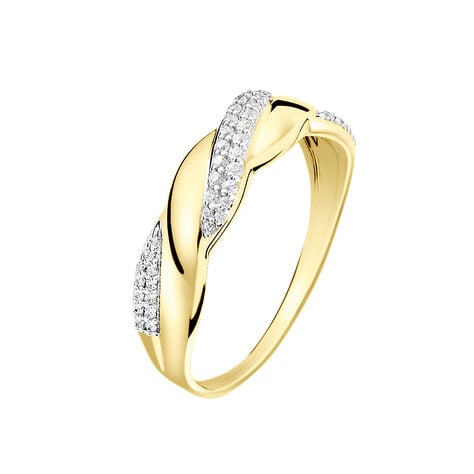 Bague Admète Or Jaune Diamant - Bagues avec pierre Femme | Histoire d’Or