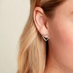 Boucles D'Oreilles Puces Folant Argent Blanc - Boucles d'oreilles fantaisie Femme | Histoire d&rsquo;Or