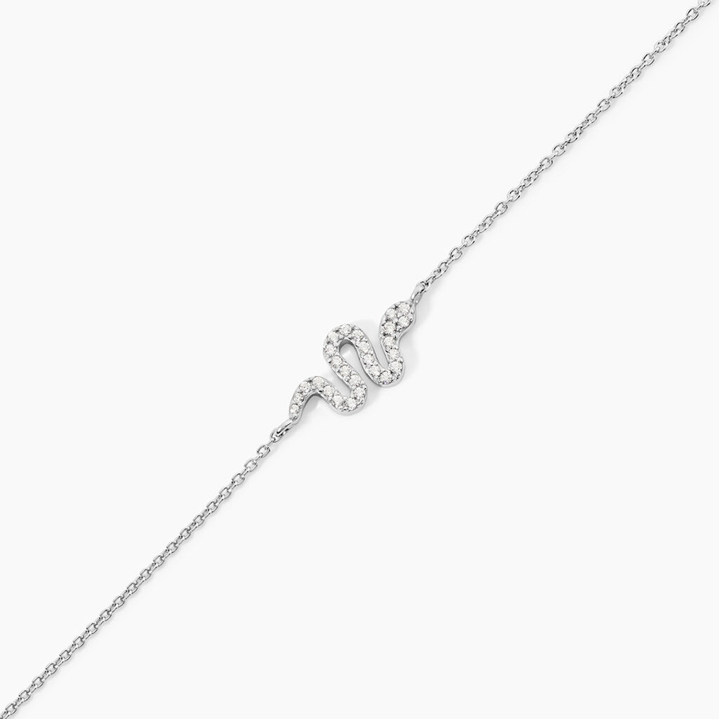 Bracelet Eponine Argent Blanc Oxyde De Zirconium - Bracelets Femme | Histoire d&rsquo;Or