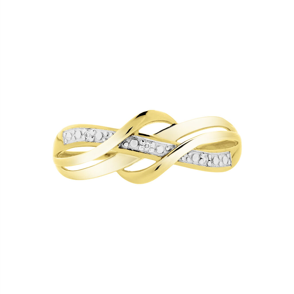Bague Assa Or Jaune Diamant - Bagues avec pierre Femme | Histoire d’Or