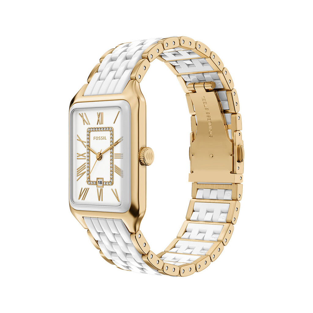 Montre Fossil Raquel Blanc - Montres Femme | Histoire d&rsquo;Or