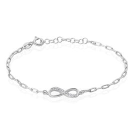 Bracelet Bastin Argent Blanc Oxyde De Zirconium - Bracelets fantaisie Femme | Histoire d’Or