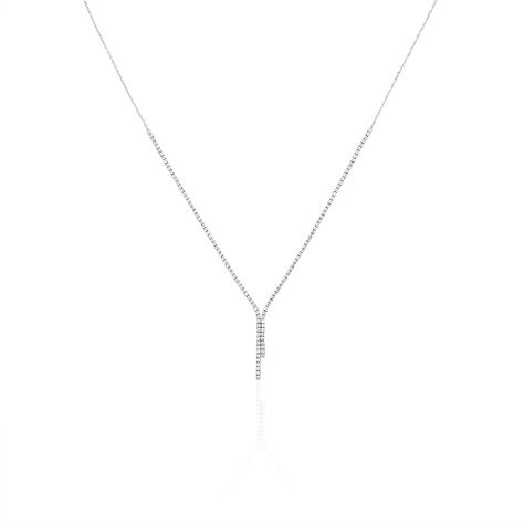 Collier Anthia Argent Blanc Oxyde De Zirconium - Colliers Femme | Histoire d’Or