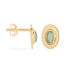 Boucles D'oreilles Puces Veina Plaqué Or Jaune Aventurine - Boucles d'oreilles fantaisie Femme | Histoire d’Or