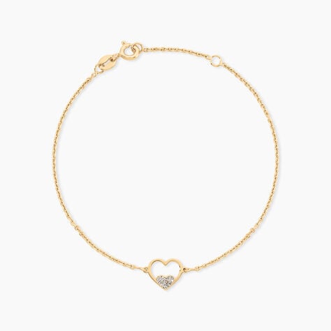 Bracelet Jenovefa Argent Dor&eacute; A L'Or 750/1000 - F&ecirc;te des m&egrave;res Femme | Histoire d&rsquo;Or
