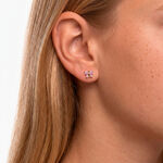 Boucles D'Oreilles Puces Darcie Or Jaune Oxyde De Zirconium - Clous d'oreilles Enfant | Histoire d&rsquo;Or