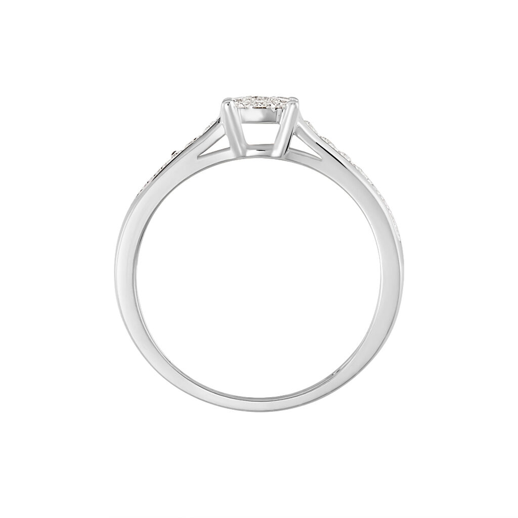 Bague Celia Or Blanc Diamant - Bagues avec pierre Femme | Histoire d’Or