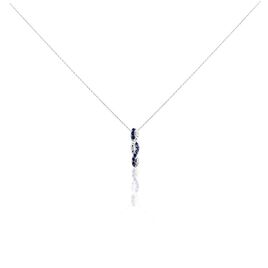 Collier Ligera Or Blanc Saphir Et Diamant - Colliers Femme | Histoire d’Or