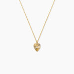 Collier Minie Argent Dor&eacute; A L'Or 750/1000 Oxyde De Zirconium - F&ecirc;te des m&egrave;res Femme | Histoire d&rsquo;Or