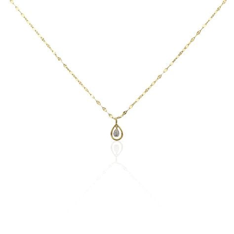 Collier Or Jaune Abhay Diamants - Colliers Femme | Histoire d’Or