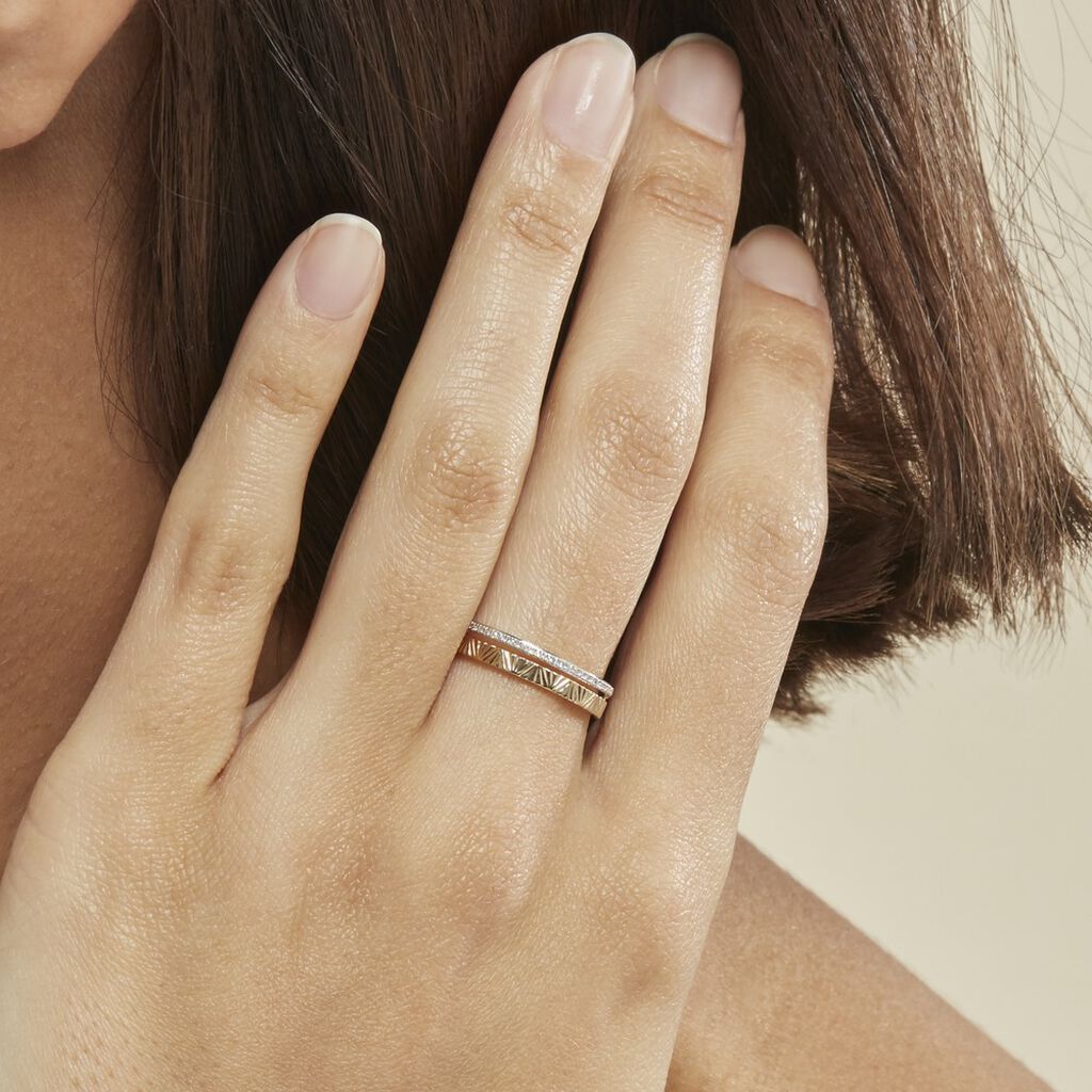 Bague Belinda Or Jaune Diamant - Bagues avec pierre Femme | Histoire d’Or