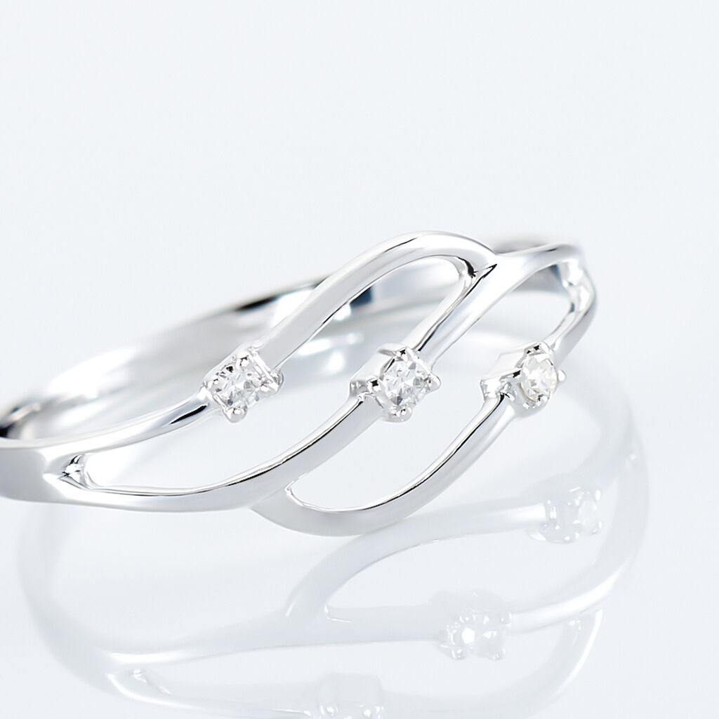 Bague Marnie Or Blanc Diamant - Bagues avec pierre Femme | Histoire d’Or