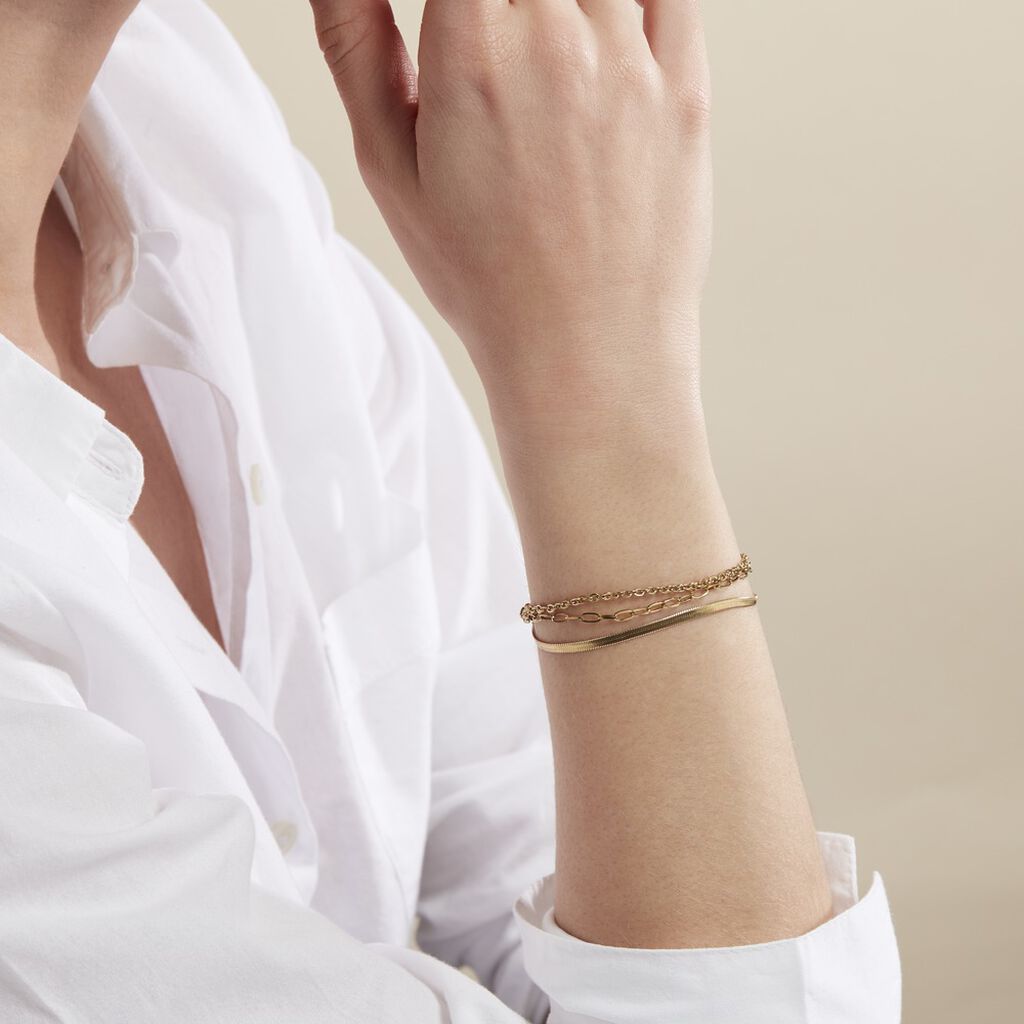 Bracelet Cherilyn Acier Doré - Bracelets Femme | Histoire d’Or