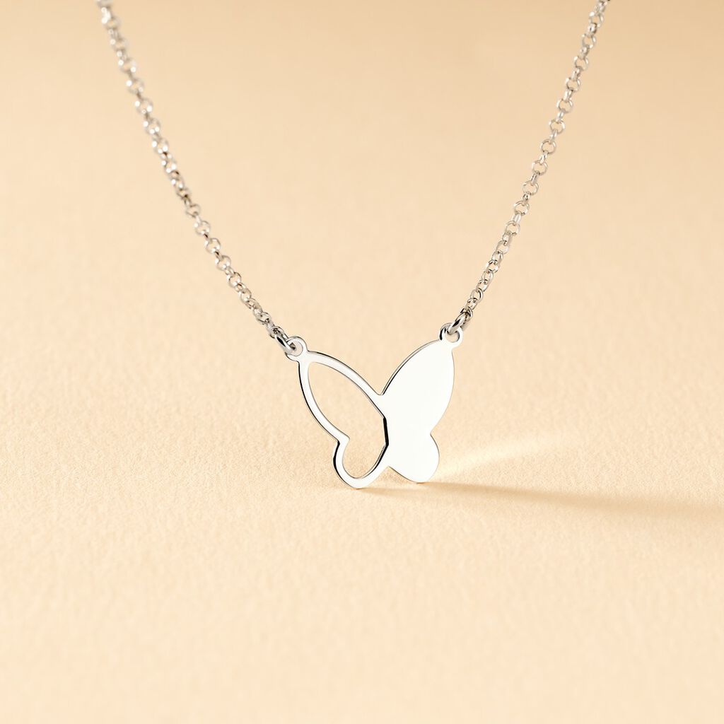 Collier Maria Argent Blanc - Colliers fantaisie Femme | Histoire d&rsquo;Or