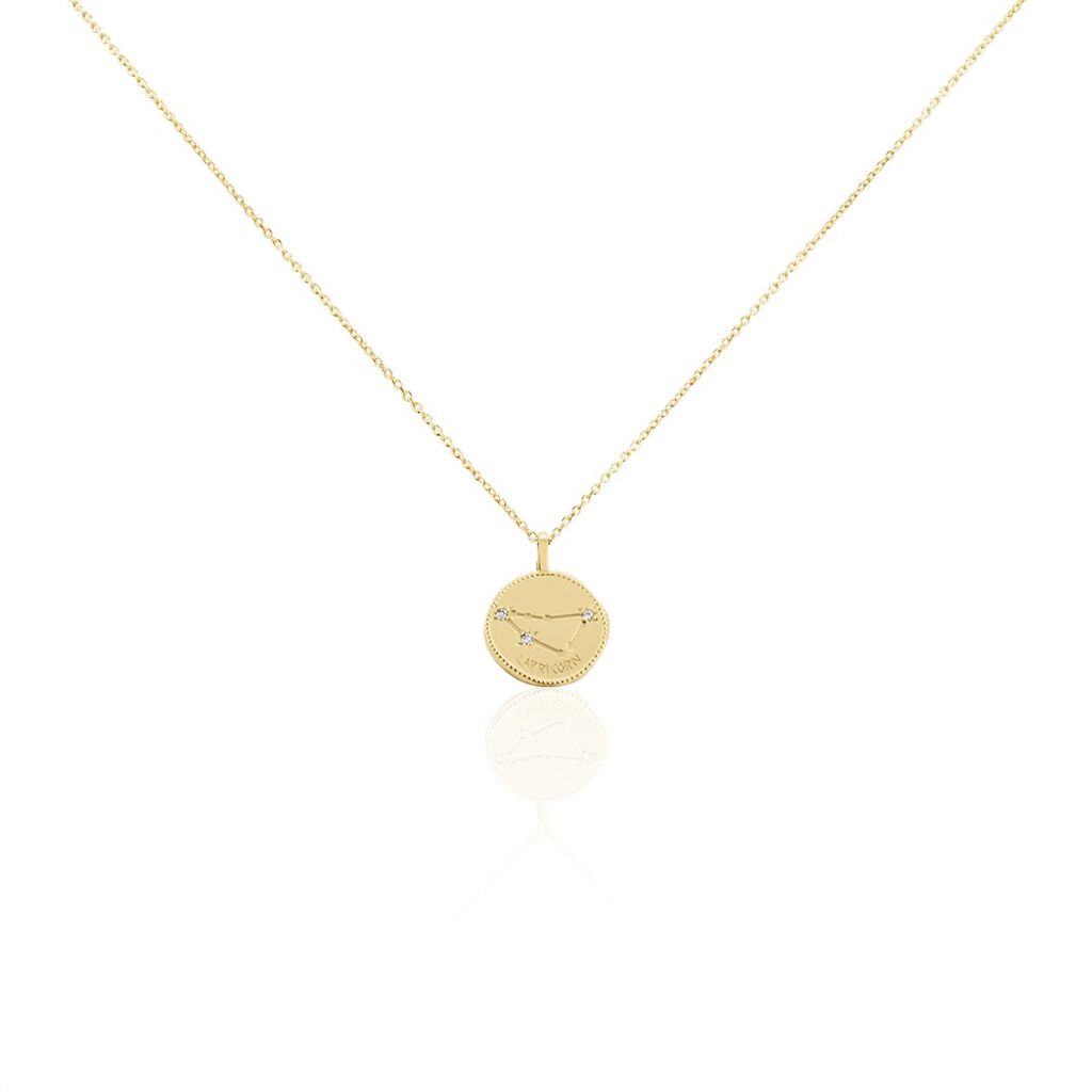 Collier Iago Plaqué Or Oxydes De Zirconium