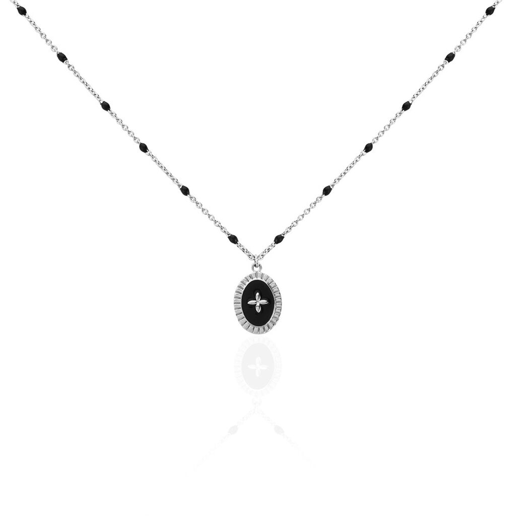Collier Polka Argent Blanc - Sautoirs Femme | Histoire d&rsquo;Or