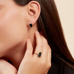 Boucles D'oreilles Puces Tahina Or Jaune Onyx Diamant - Clous d'oreilles Femme | Histoire d&rsquo;Or